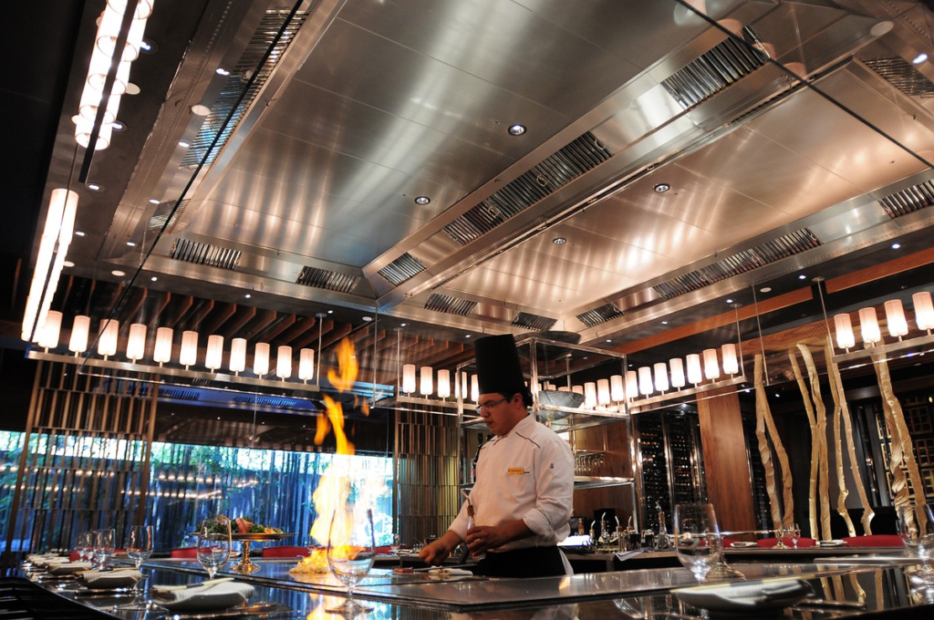 Ventilación para cocinas a la vista en hoteles, casinos y resorts